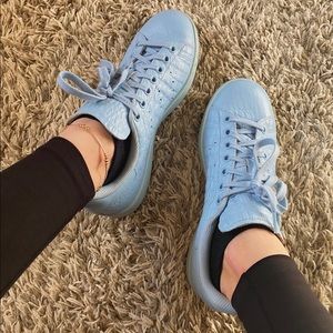 Adidas, Women, Stan Smith Sneakers, Blue, Size 8